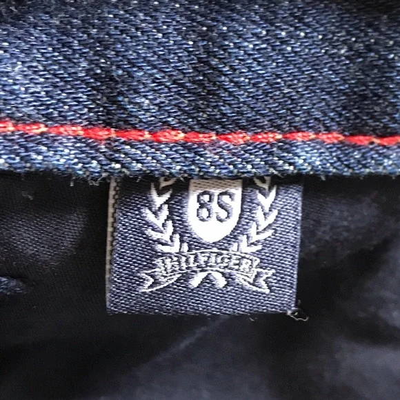 Tommy Hilfiger modern bootcut dark blue jeans size 8S - Picture 10 of 14